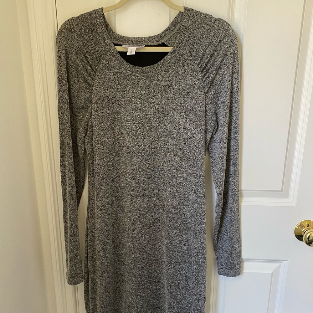 Sophisticated gray mid-calf dress (NEW no tags)